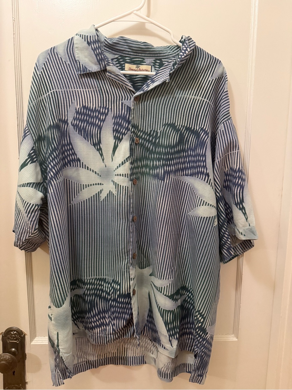 Tommy Bahama Silk Tropical Print Button-Up Shirt